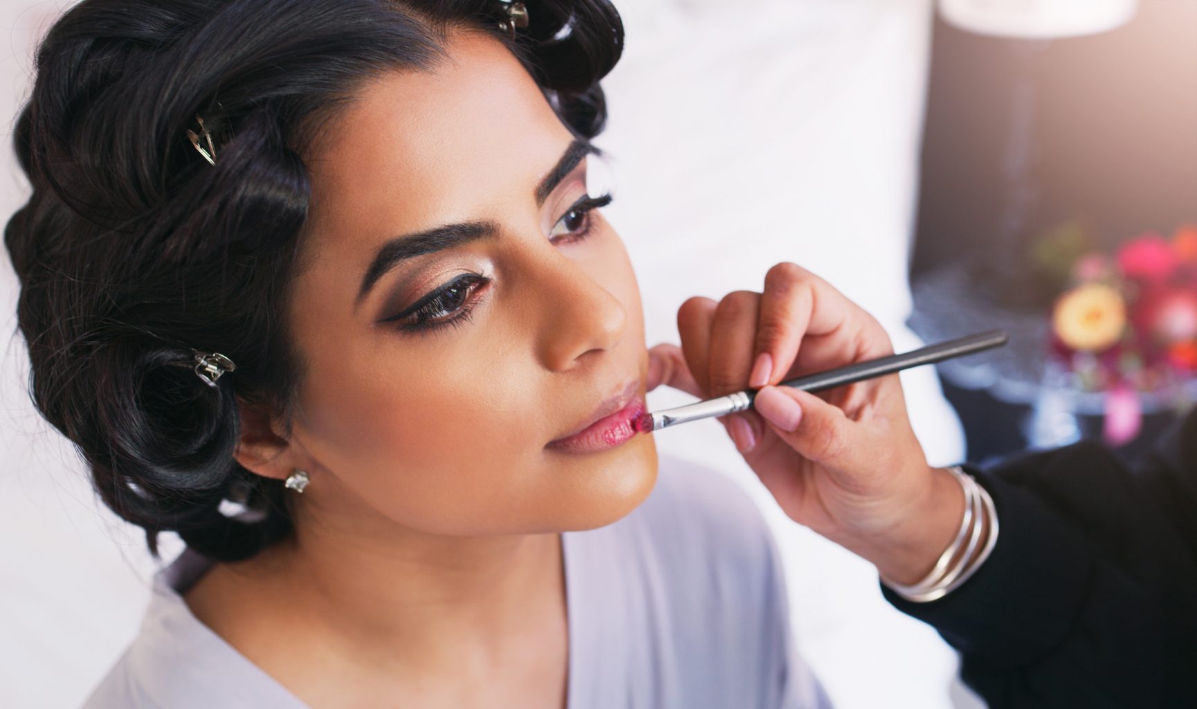 bridal makeup test run