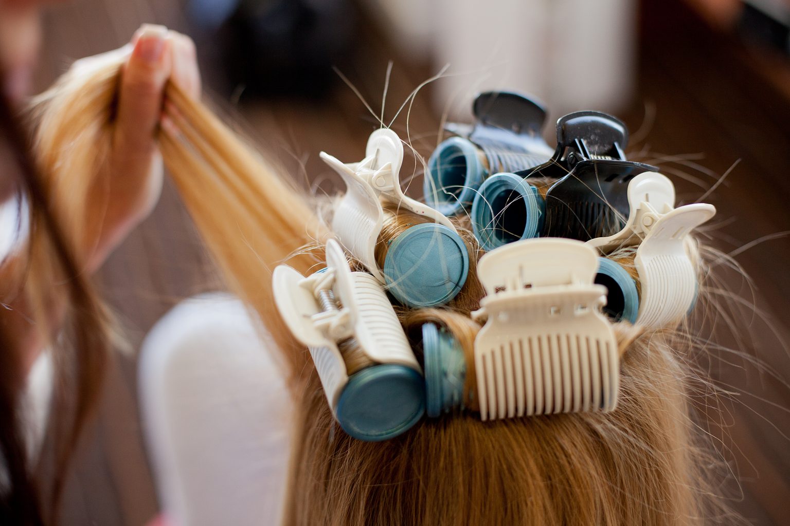 Bridesmaid hair sesson